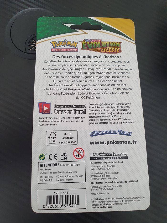 Blister pokemon épée et bouclier évolution celeste eb07 duralugon - photo numéro 2