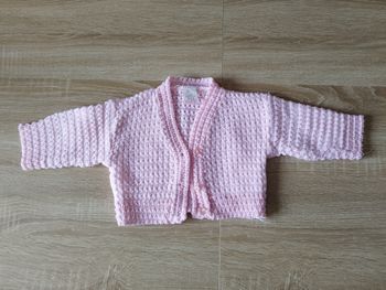Gilet rose 1 mois 