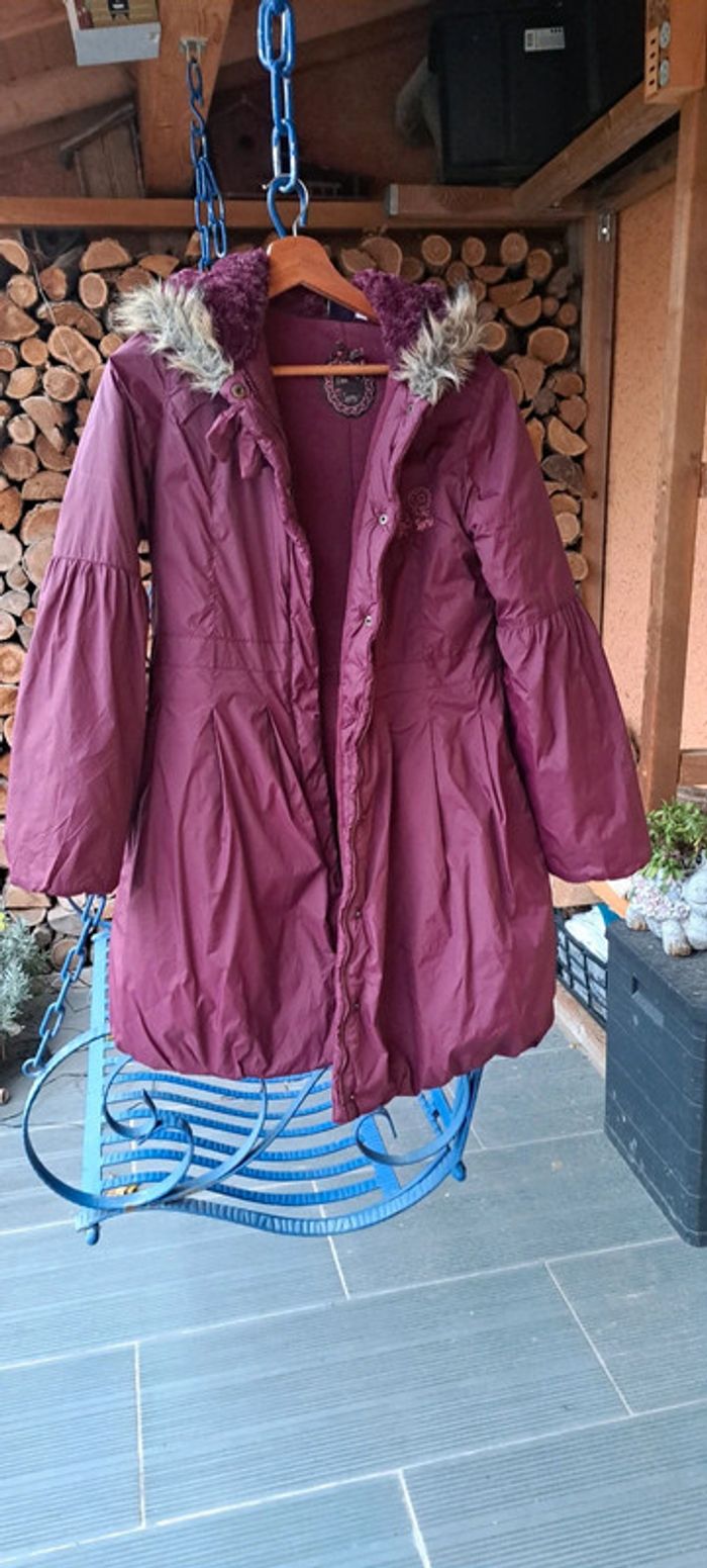 Superbe parka violine sergent major doublure polaire - photo numéro 3