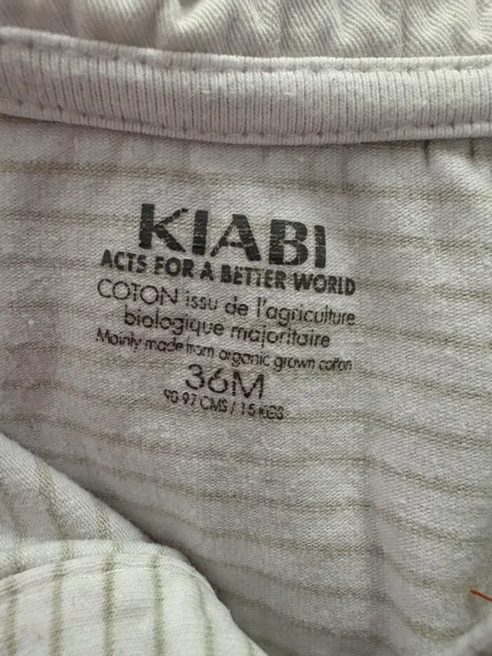 Body col polo rayé 36 mois Kiabi - photo numéro 3