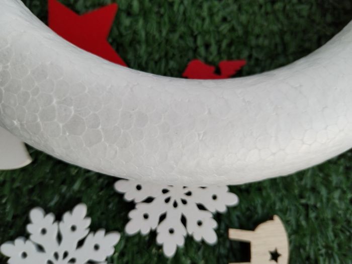 Couronne de l'Avent Noël polystyrène - photo numéro 6