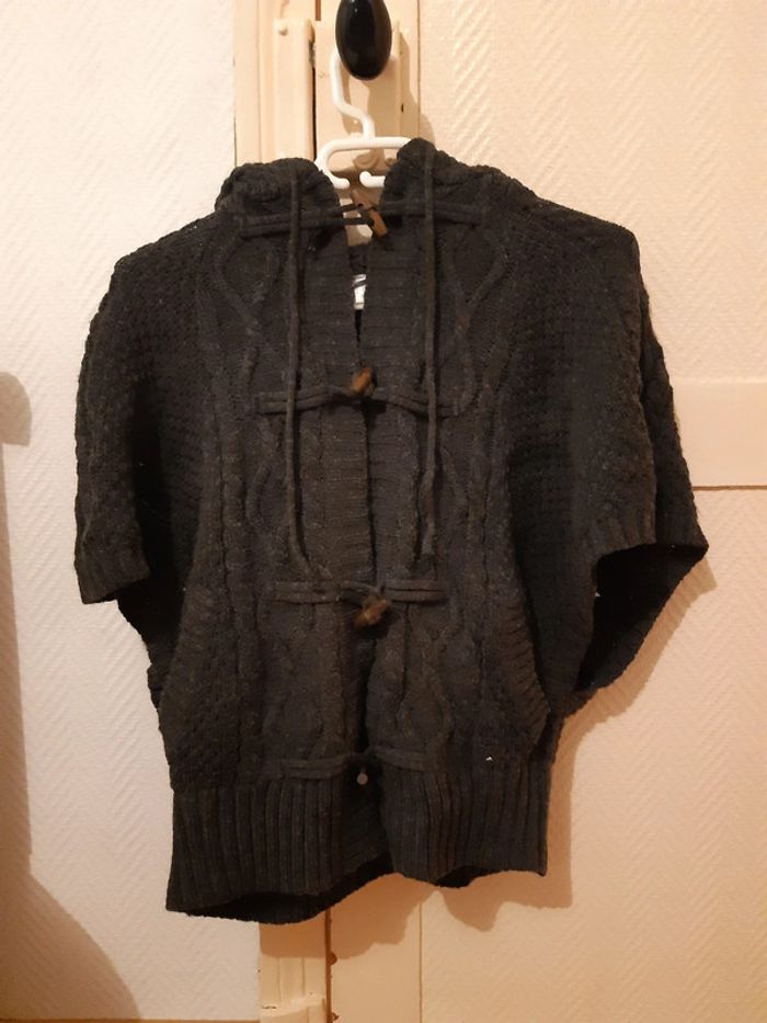 Poncho avec capuche femme taille S