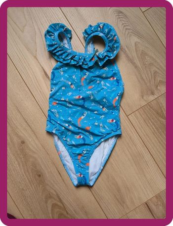 Maillot de bain une pièce à froufrou motif sirène Cyrillus 3 ans