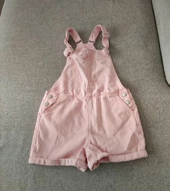 Salopette short rose fille 9 ans Kiabi
