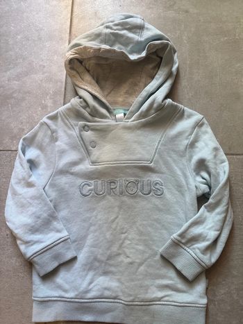 Sweat-shirt capuche bleu 23 mois