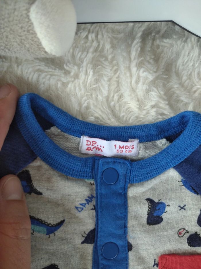 Combinaison pyjama sans pied été Garçon 1 mois Dinosaure Dpam 100% coton - photo numéro 7