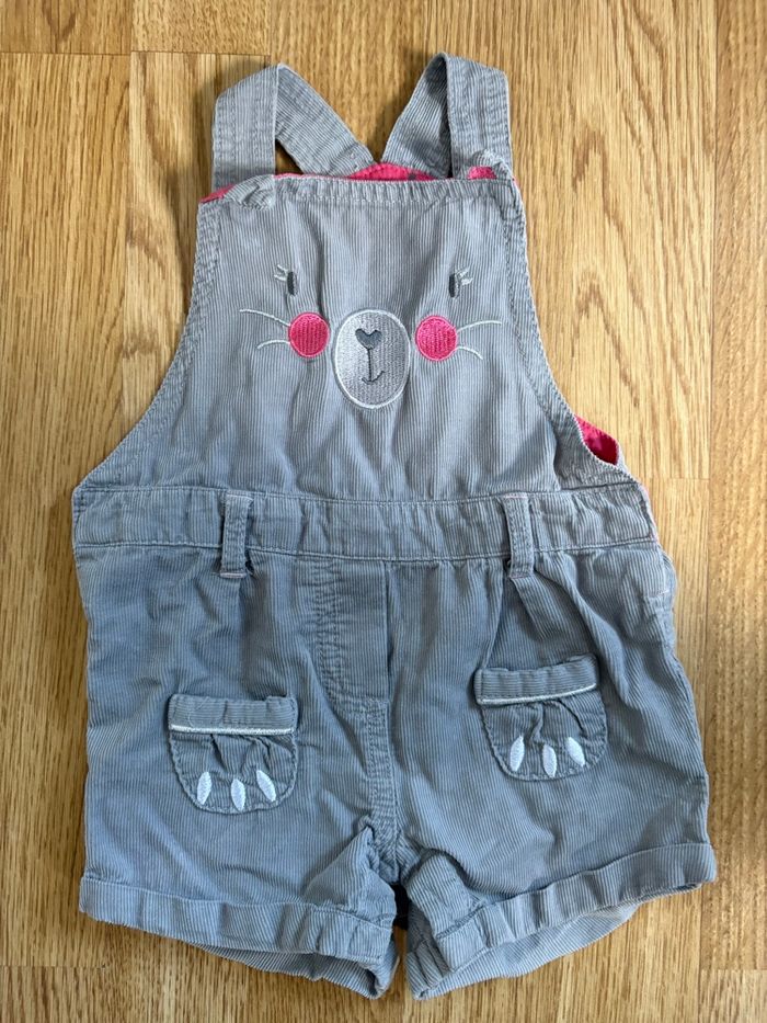 Salopette en velours côtelé