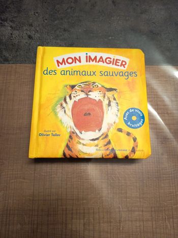 Mon imagier des animaux sauvages avec CD