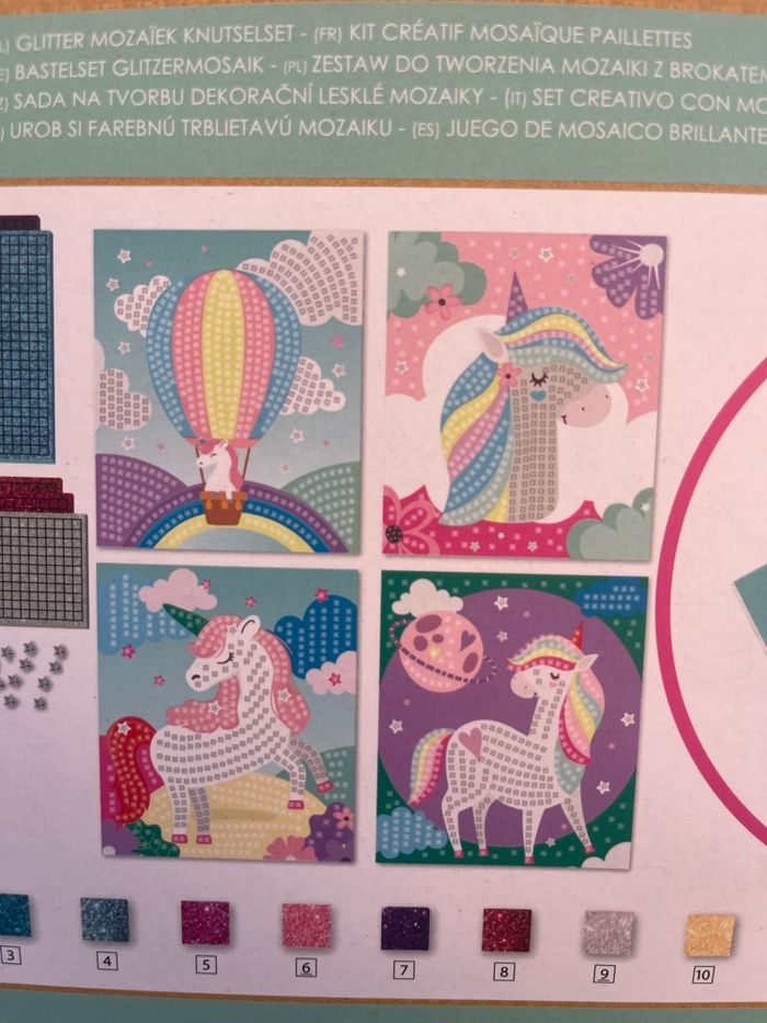 Glitter mosaic licorne - photo numéro 3