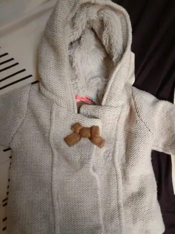 Manteau chaud tape à l'oeil