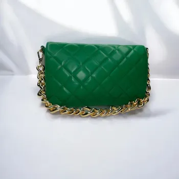 🎄 Magnifique sac à main / vert matelassé 🎄
