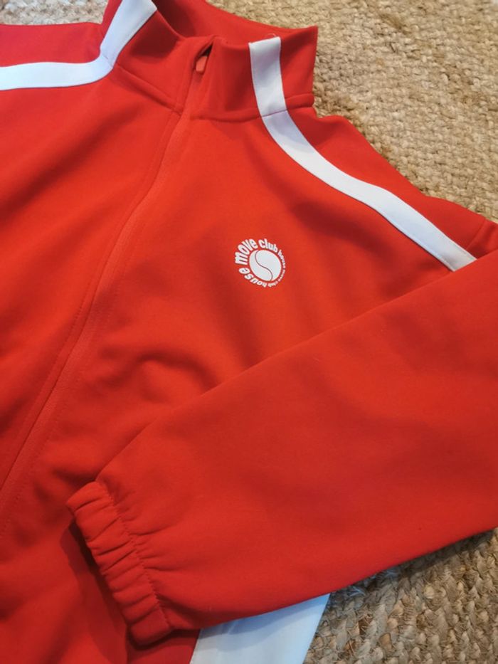 Veste jogging polyester rouge et blanche h&m move super état 2024