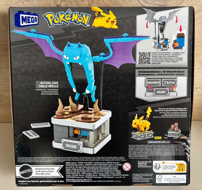 📦 Jeu de Construction Pokémon MEGA – Nosferalto articulé (313 pièces, 13+) - photo numéro 2