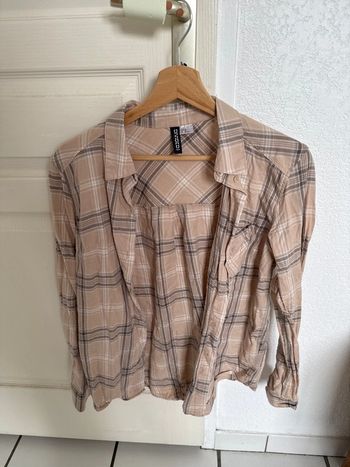 Chemise à carreaux xs hm