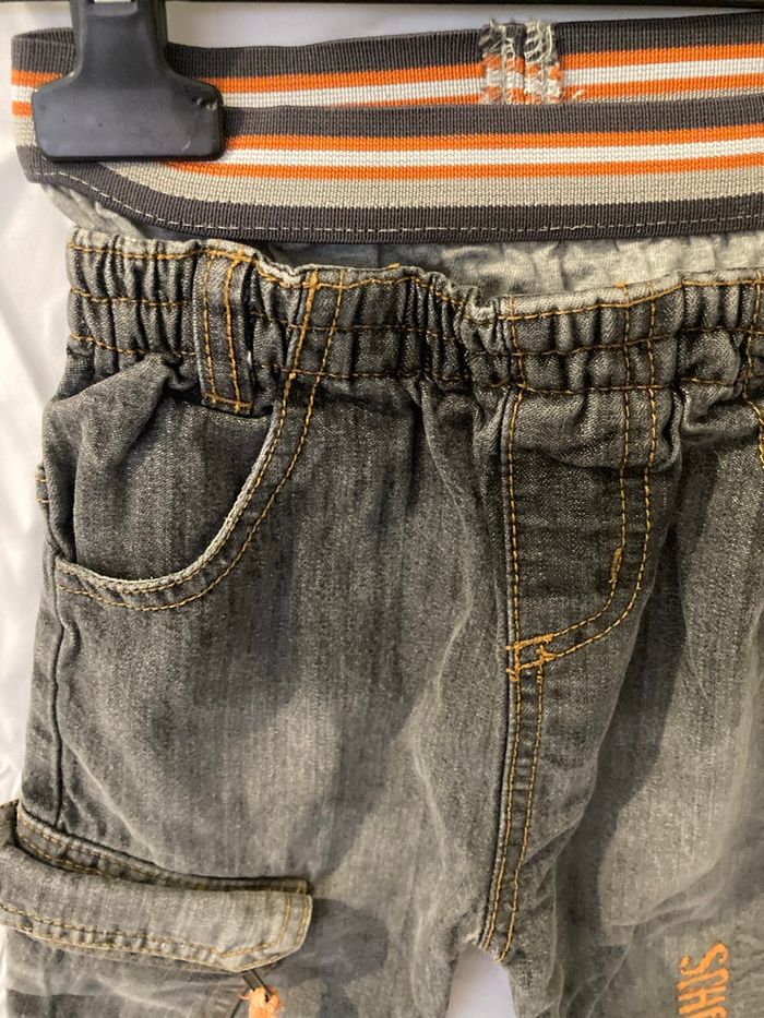 Pantalon Orchestra 18 mois jean gris cargo - photo numéro 6