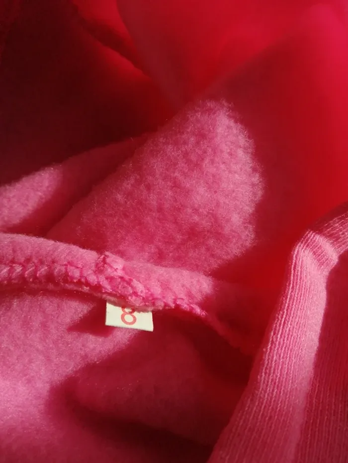 Ensemble de jogging veste manches courtes à capuche et pantalon rose / sans marque / (8ans) - photo numéro 12