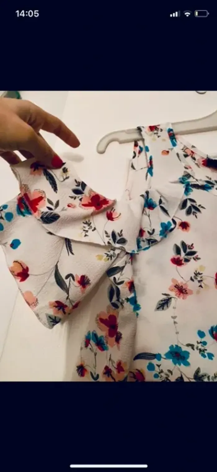 Top fleuri épaules dénudées Primark - photo numéro 2