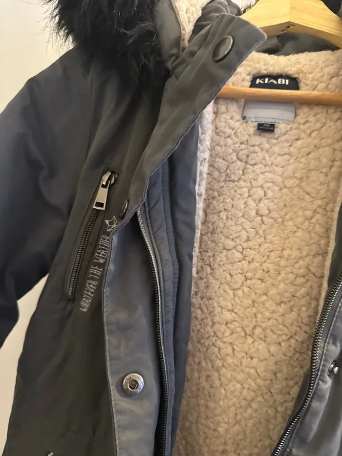 Blouson t10 ans gris - photo numéro 2