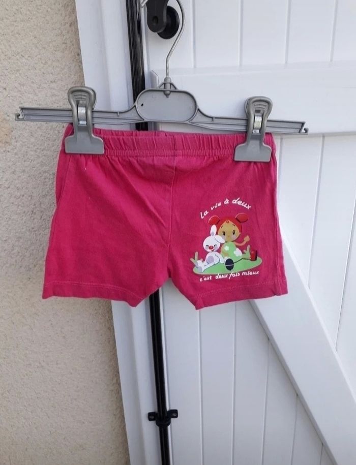 Lot de 2 shorts bébé filles taille 3 mois - photo numéro 2