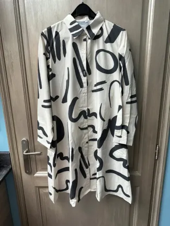 Chemise de nuit longue habillé taille L beige et gris