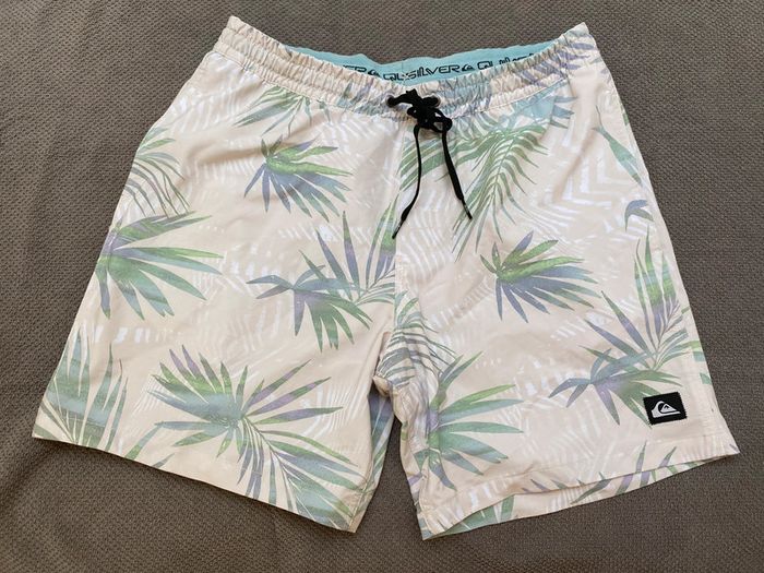 Maillot bain volley short Quiksilver M taille élastiquée
