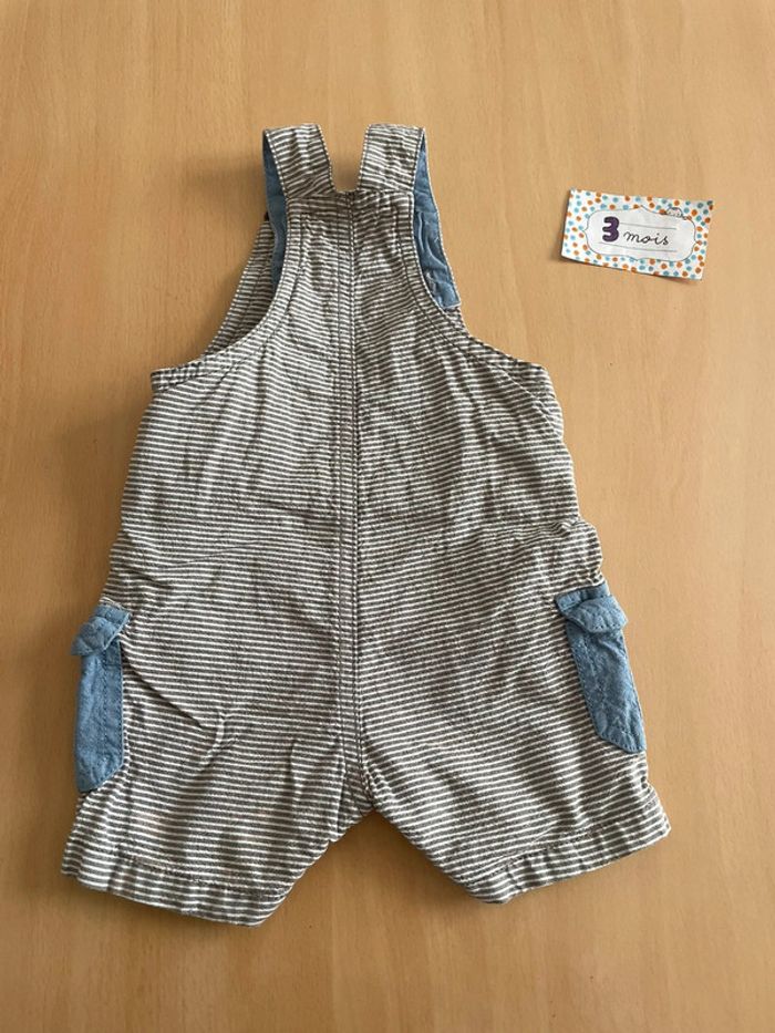 Salopette courte taille 3 mois - photo numéro 2
