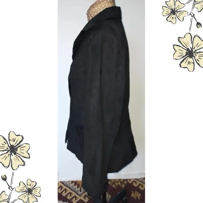 Veste noire vintage femme, Kim Rogers Signature, taille M, parfait état - photo numéro 12