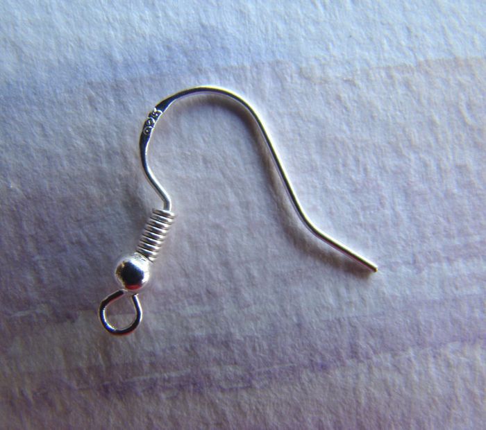 Boucles or pendantes fait maison cr argent poinçonné 925 - photo numéro 2