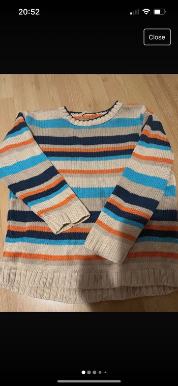 Pull rayé garçon zara 4/5 ans