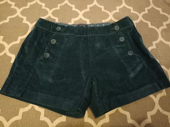 Short velours vert Okaïdi