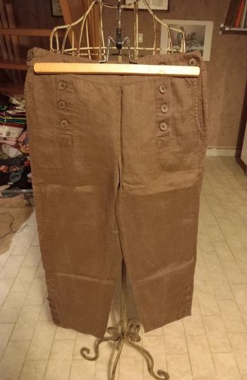 Pantacourt en lin (T.1)