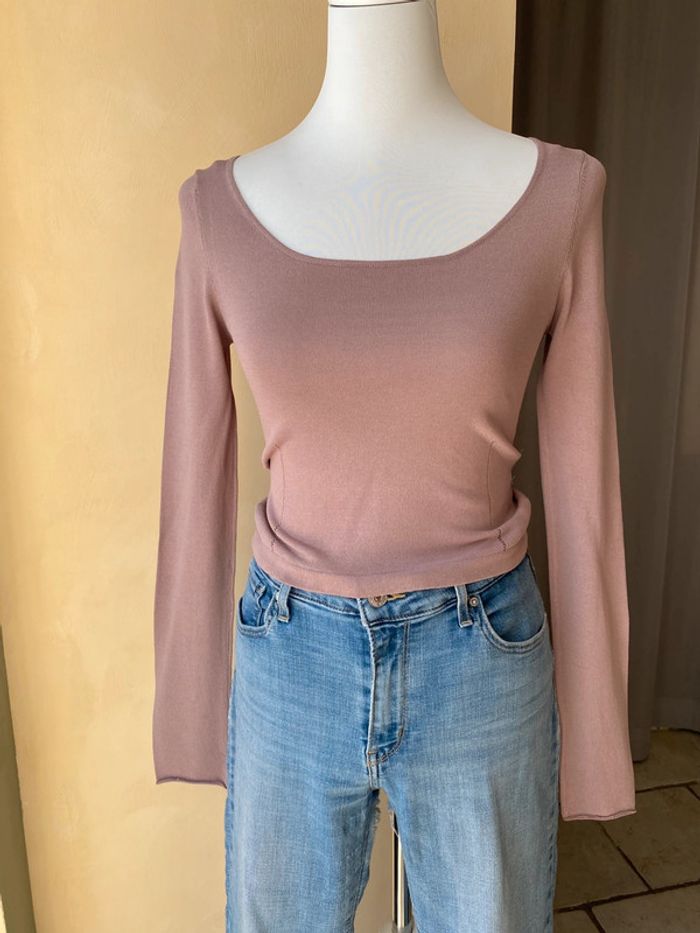 Pull fin beige Zara S