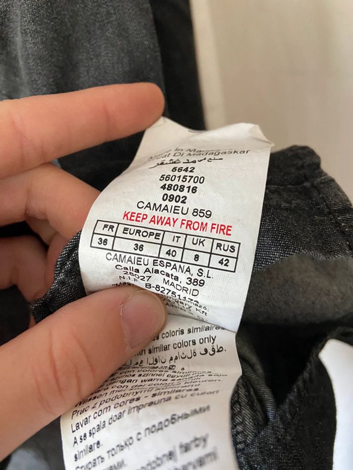 Chemise manches longues Camaïeu - photo numéro 5