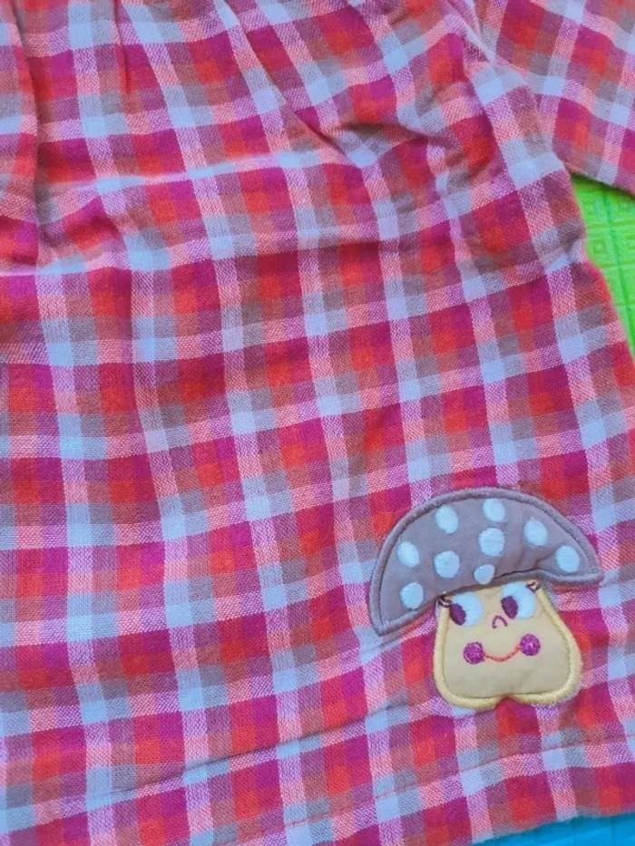 Blouse à carreaux DPAM 6 mois - photo numéro 2
