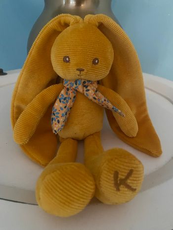 Doudou lapin lapinoo ocre Kaloo 25 cms 