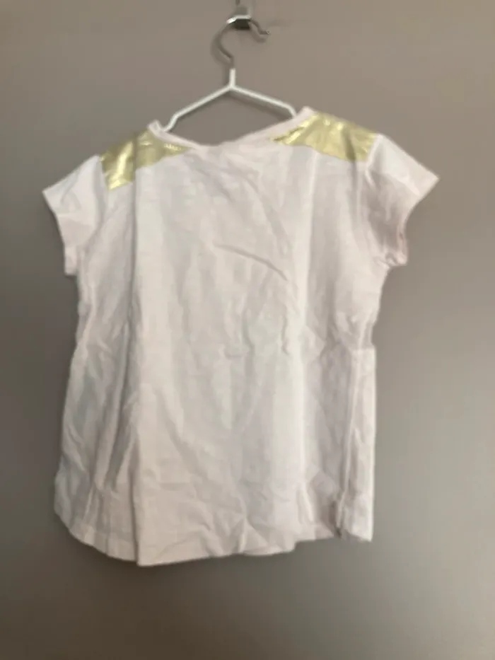 Louis Louise t-shirt Anais rose et doré 8 ans - photo numéro 5
