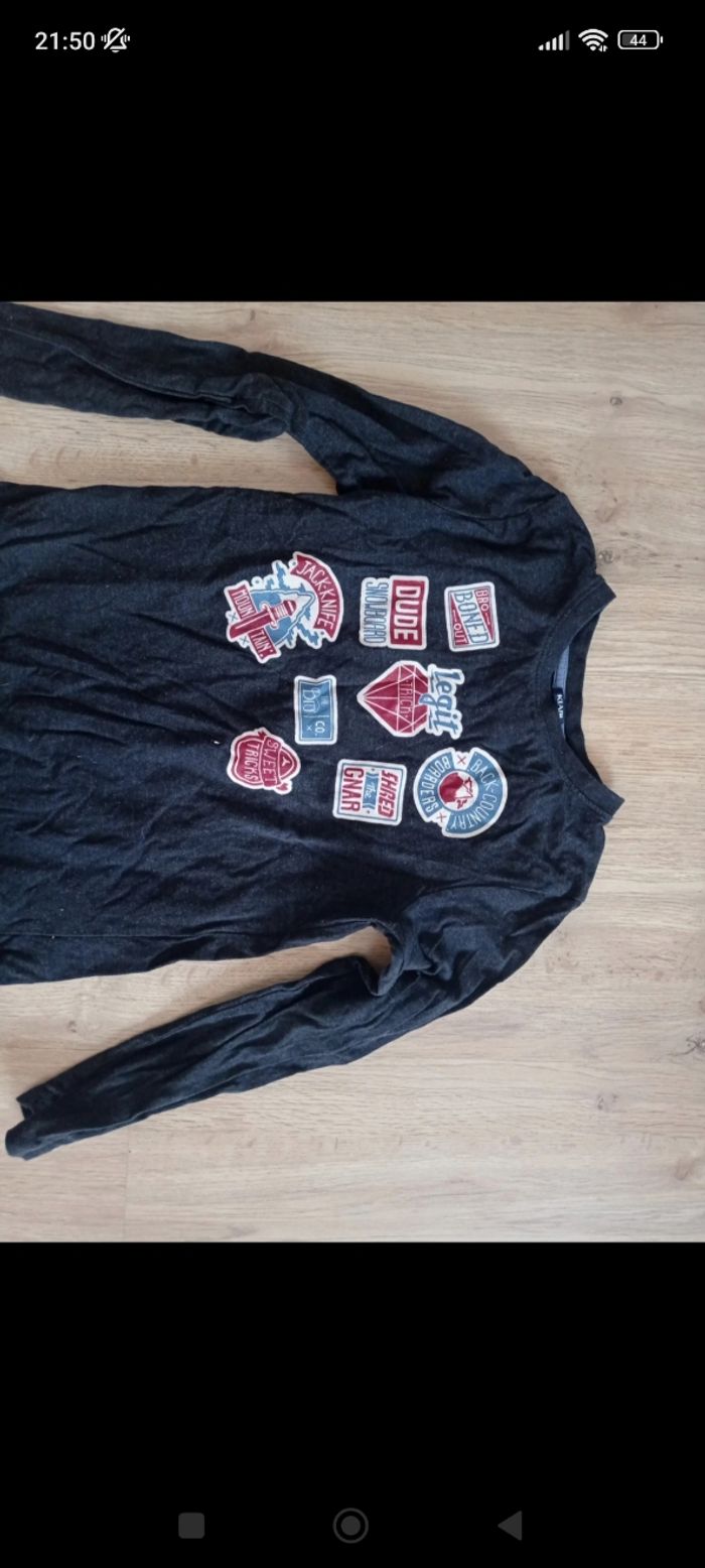 T-shirt manches longues garçon Kiabi 10 ans - photo numéro 2