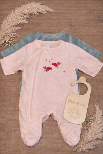 Lots de 2 pyjamas bébé fille taille naissance 