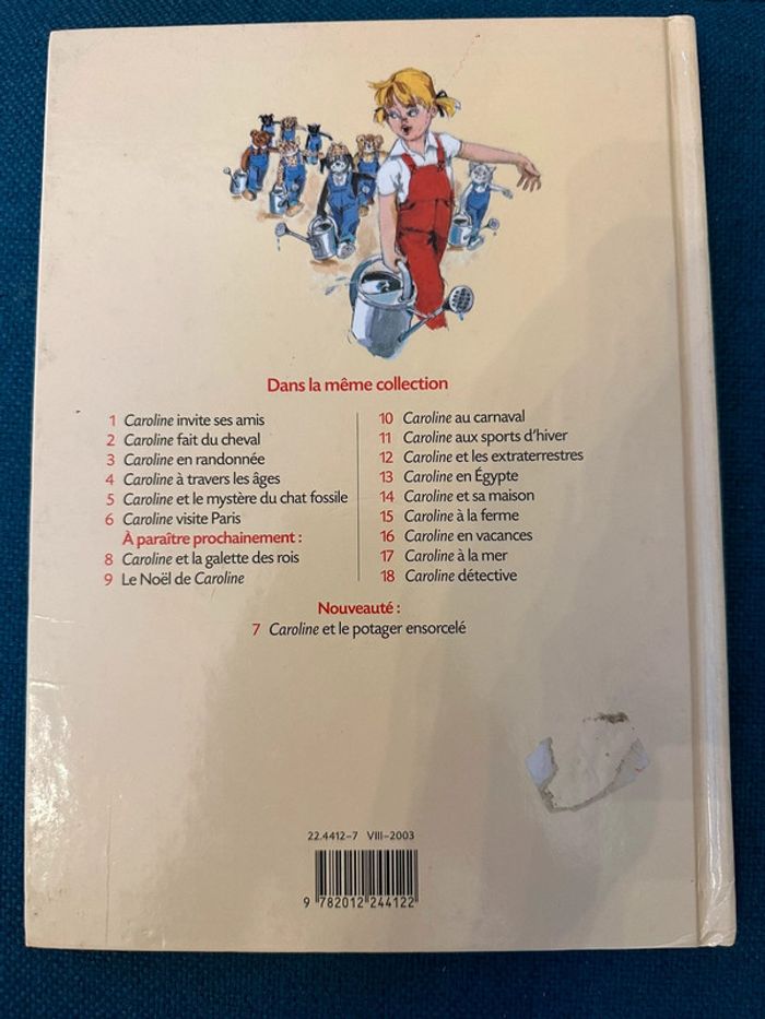 Livre rarissime Caroline et le potager ensorcelé album bd Pierre Probst Hachette collection - photo numéro 2
