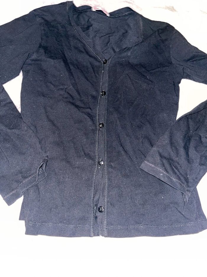 Gilet noir fille 8 ans du pareil au même - photo numéro 2