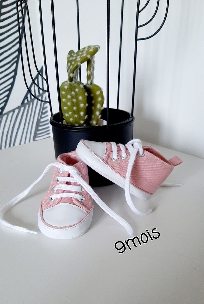 baskets toile kiabi 9mois👼