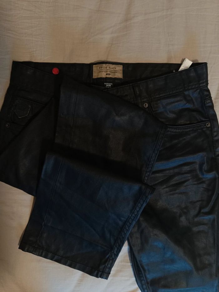 Jean imitation cuir pour homme - photo numéro 4