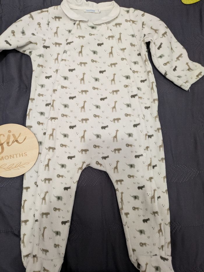 Lot de 2 pyjamas bout'chou 6 mois - photo numéro 3