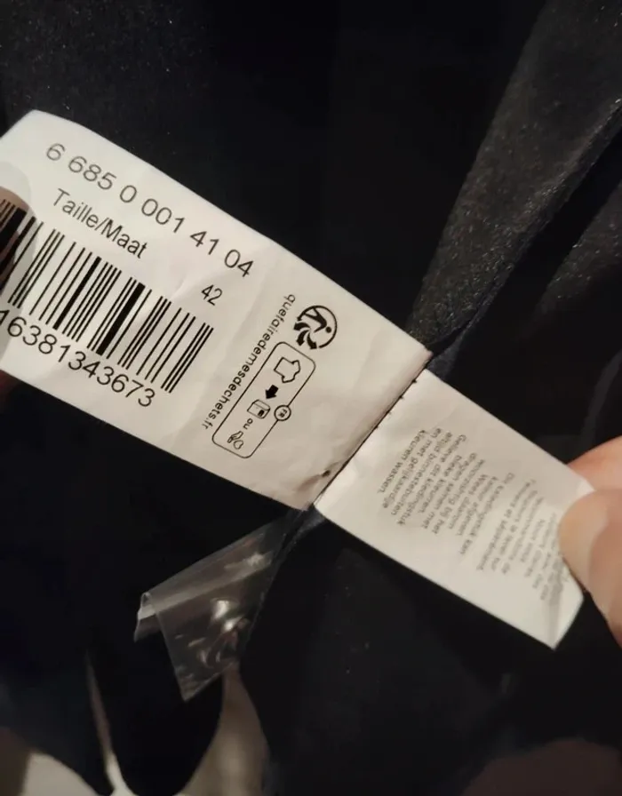 Veste style daim suédine bleu marine Armand Thiery T42 - Excellent état - photo numéro 2