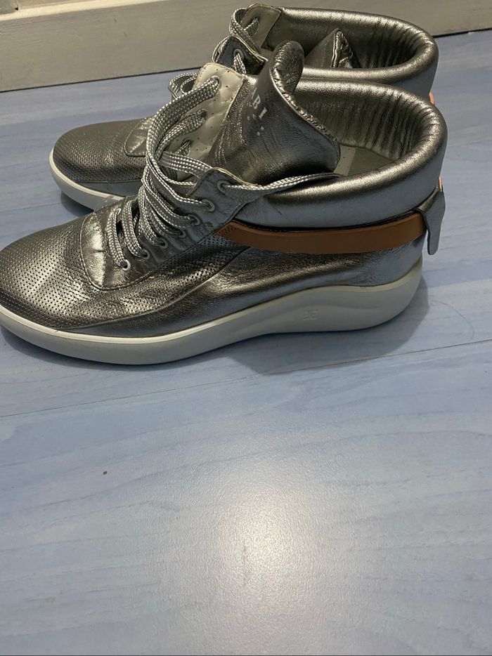 Baskets femme FABI gris argenté - photo numéro 4