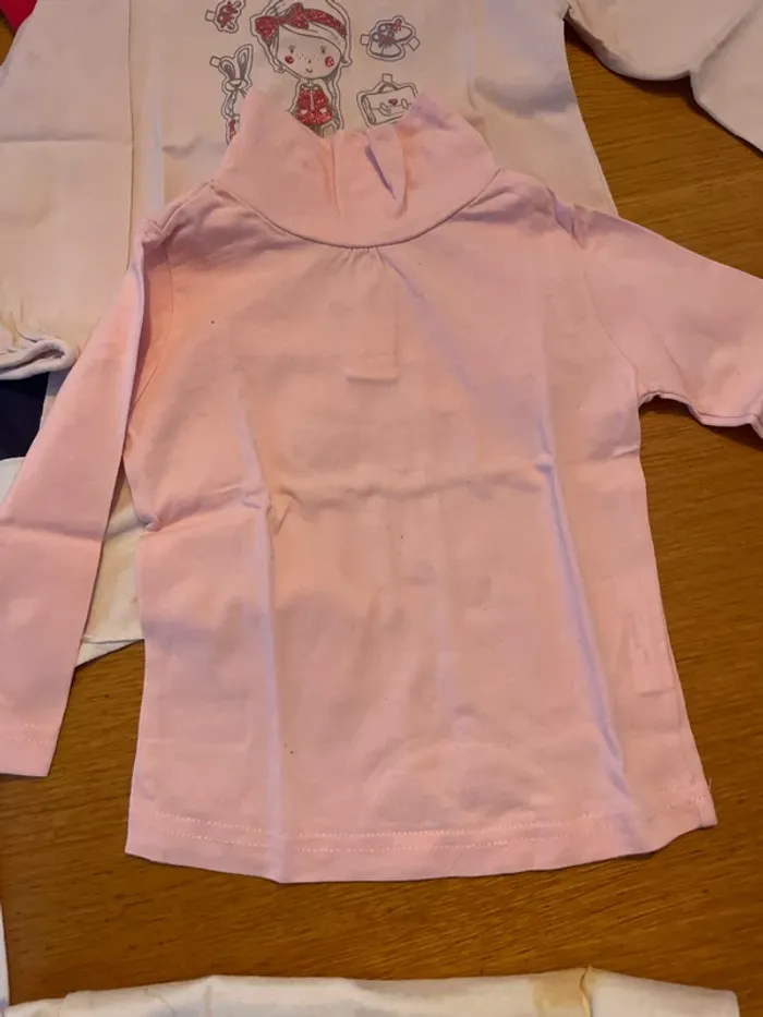 8 tshirts manches longues fille 12 mois - photo numéro 2