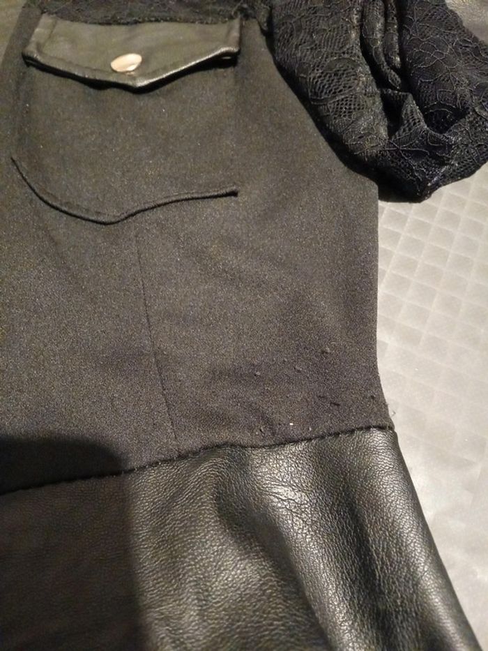 Robe sexy bimatiere avec dentelle et fermeture éclair femme M made in italy - photo numéro 18