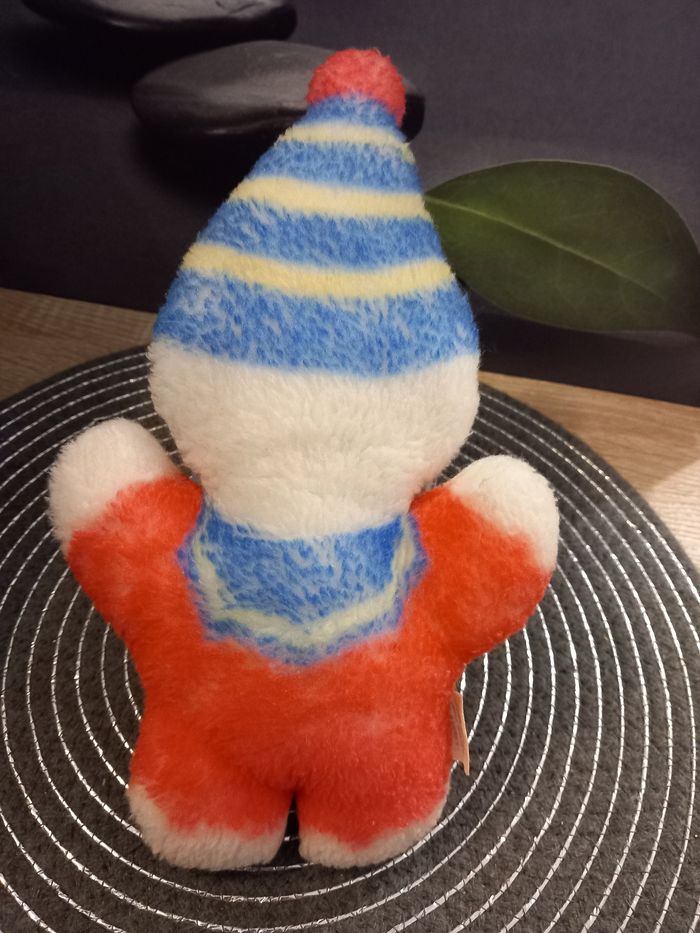 Peluche doudou Boulgom clown 28cm très rare - photo numéro 5