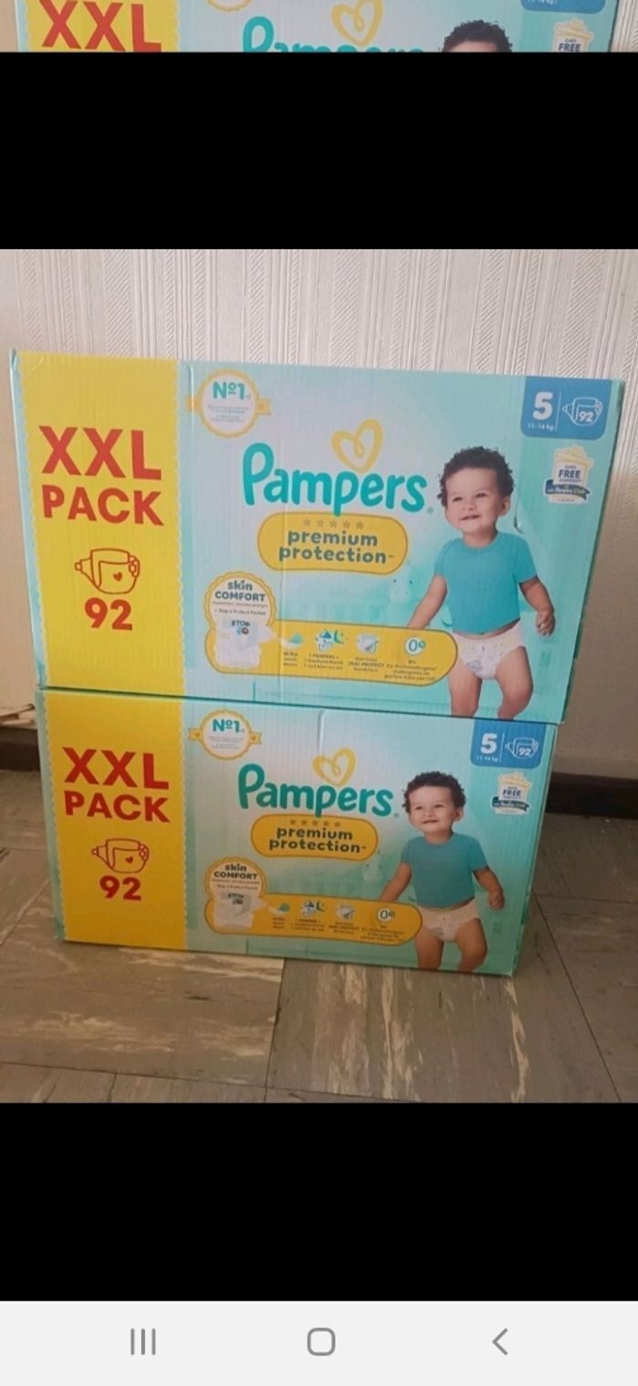 184 couches Pampers premium protection Taille 5