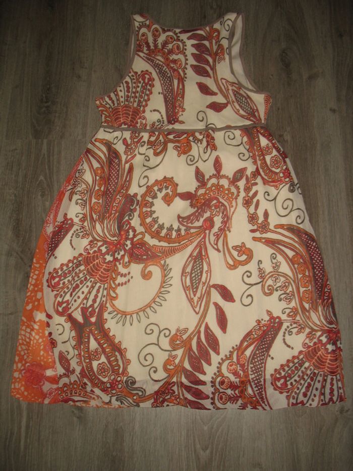 ROBE SM ÉCRUE A MOTIFS FLEURS "MISS CAPTAIN" - TAILLE 42 - n°17 - photo numéro 2